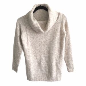 ARITZIA Wilfred Faretta Wool Alpace Cowl Neck Off Shoulder Sweater XS